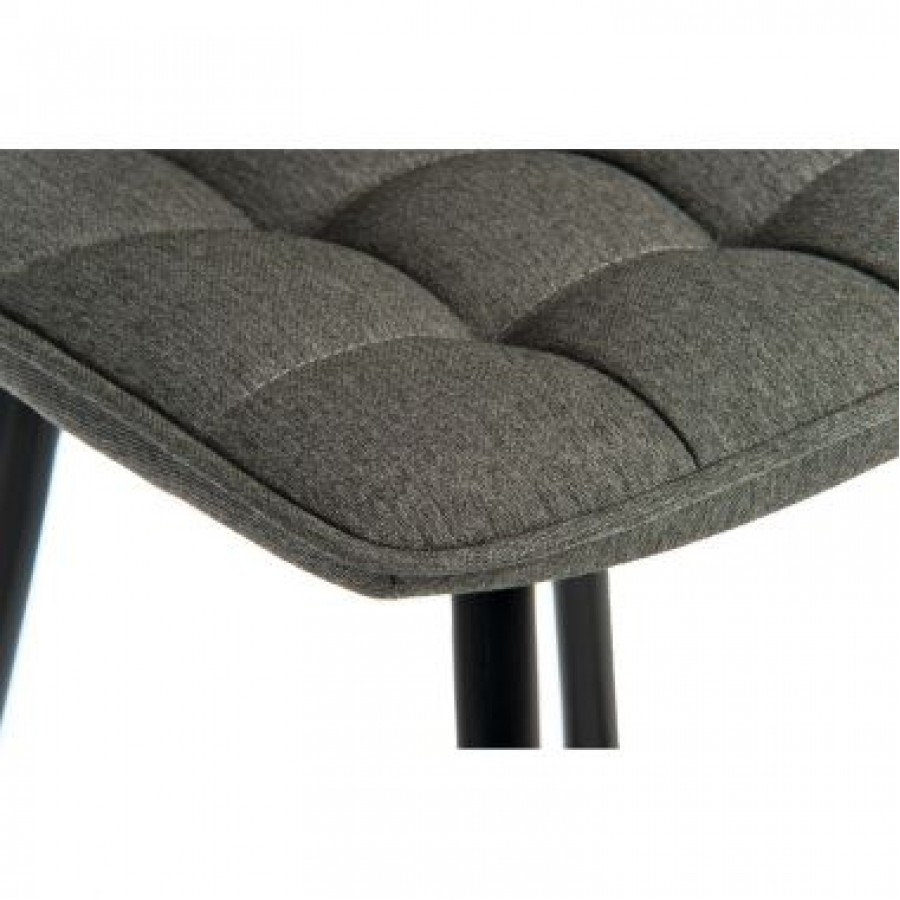 Quilt Upholstered Fabric Barstool